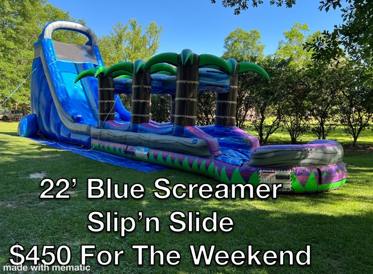 22’ Blue Screamer Slip’n Slide