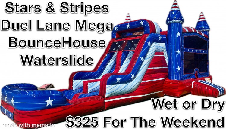 Stars & Stripes BounceHouse Waterslide