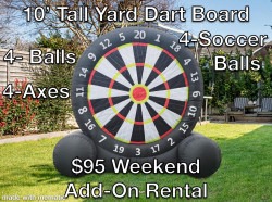 10’ Dart Board Yard Game…Click photo for more info.